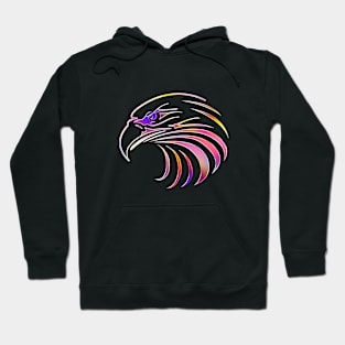 Eagle Bird Animal Wildlife Forest Nature Chrome Graphic Hoodie